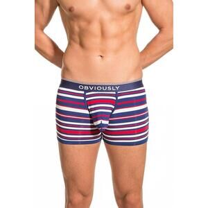 NEW OBVIOUSLY primeman boxer brief in red / navy / white